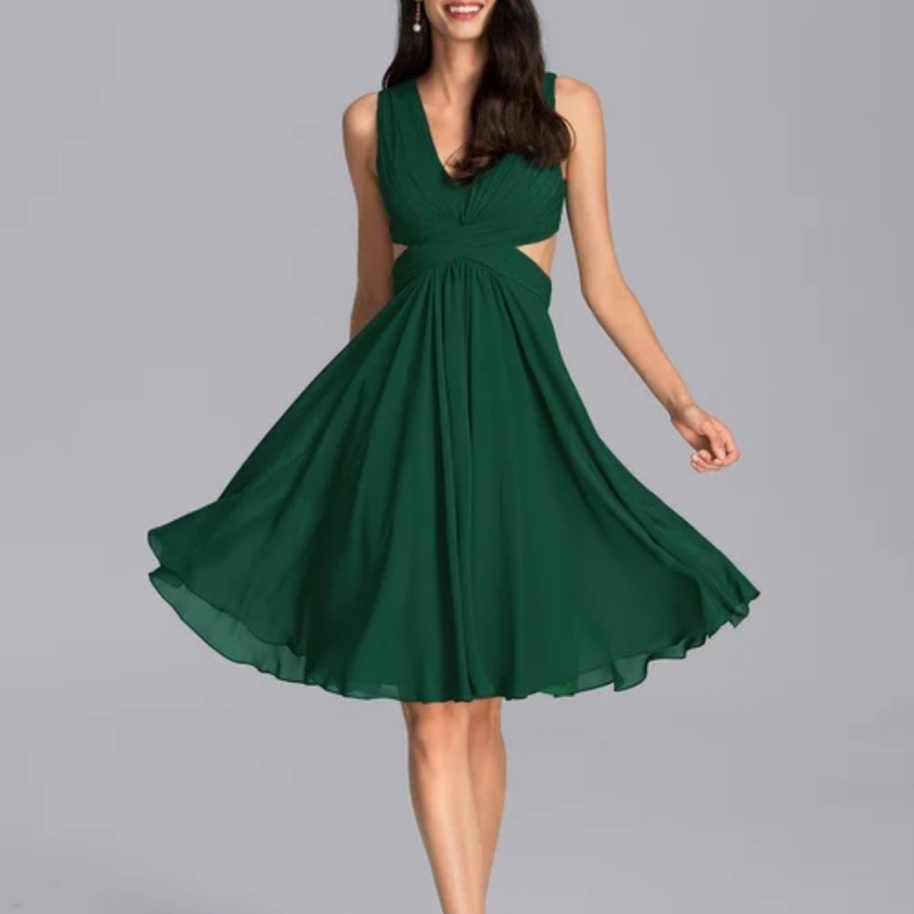 JJs House Dark Green cocktail dress, size US 6